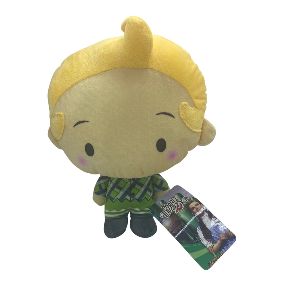 Wizard of Oz Munchkin Chibi 10 Inch Plush Stuffed Toy Green Plaid NEW